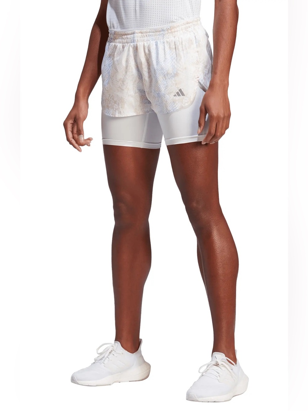 Adidas Fast 2-in-1 Shorts - White Multi